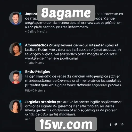 Feedback dos usuários sobre o suporte técnico do 8agame
